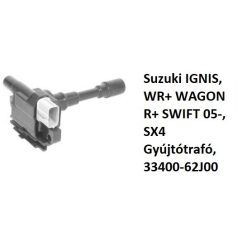   Suzuki IGNIS, WR+ WAGON R+ SWIFT 05-, SX4 Gyújtótrafó, 33400-62J00