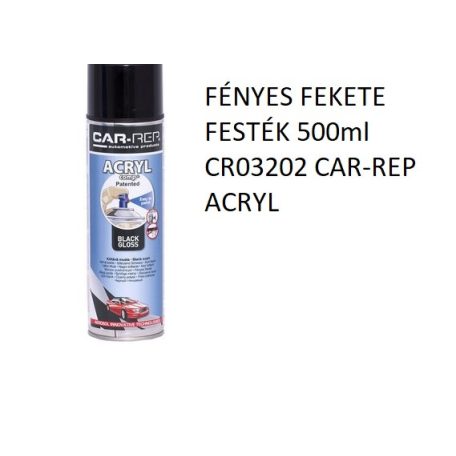 FÉNYES FEKETE FESTÉK 500ml CR03202 CAR-REP ACRYL