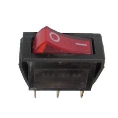 BILLENŐ  KAPCSOLÓ TS124 VISSZAJELZŐS PIROS