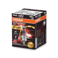   OSRAM NIGHT BREAKER 200 H4 12V 60/55W +200%  1 db 64193NB200 -1DB OSRAM 12V H4 +200% IZZÓK