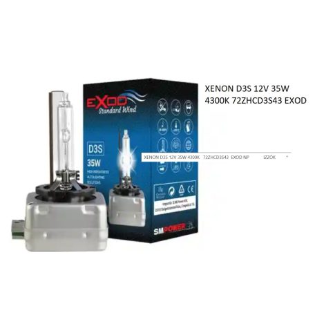 XENON D3S 12V 35W 4300K 72ZHCD3S43 EXOD