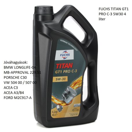 FUCHS TITAN GT1 PRO C-3 5W30 4 liter