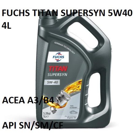FUCHS TITAN SUPERSYN 5W40 4L