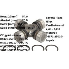   Toyota Hiace-Hilux Kardánkereszt 2,4d - 2,4td motorok 04371-25010-toyota