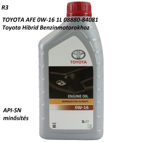 TOYOTA AFE 0W-16 1L 08880-84081 Toyota Hibrid Benzinmotorokhoz