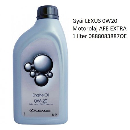 Gyái LEXUS 0W20 Motorolaj AFE EXTRA 1 liter 0888083887OE  