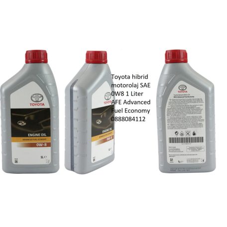 Toyota hibrid motorolaj SAE 0W8 1 Liter AFE Advanced Fuel Economy 0888084112