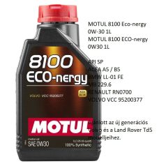 MOTUL 8100 Econergy 0W30 1 liter