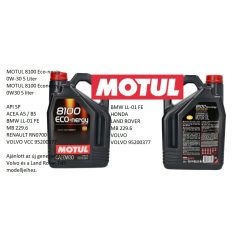 MOTUL 8100 Econergy 0W30 5 liter