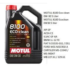 MOTUL 8100 Ecoclean 0W30 5 liter