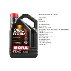 MOTUL 8100 Ecolite 0W20 5 liter