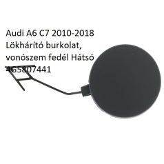   Audi A6 C7 2010-2018 Lökhárító burkolat, vonószem fedél Hátsó 4G5807441