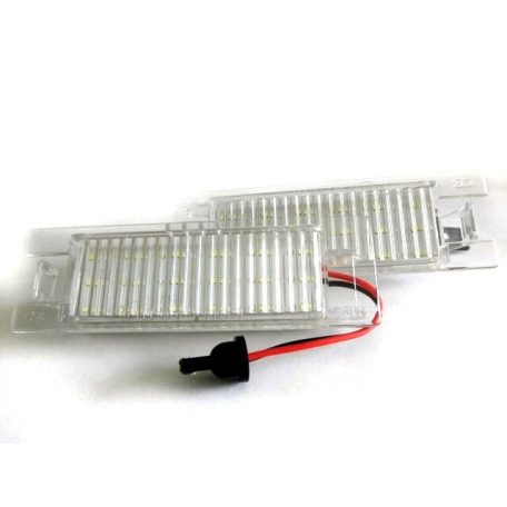 Komplett OPEL LED-es rendszámtábla világítás, fehér fényű, vízálló, az ár készletre vonatkozik.