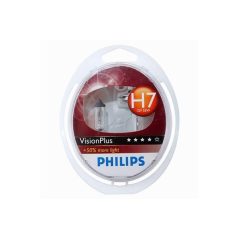   PHILIPS Izzókészlet (2 db) H7 12V 55W PX26d VISION PLUS (BLISTER)