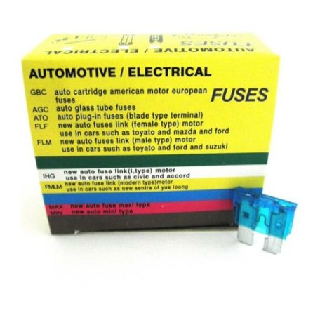 Biztosíték Normál, késes, 15A, 100 db/csomag