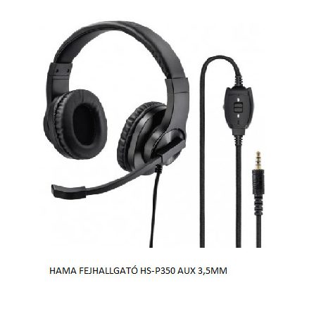 HAMA FEJHALLGATÓ HSP350 AUX 3,5MM