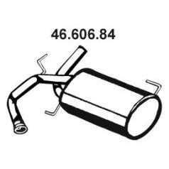   Suzuki SX4 1,5-1,6 Benzin 2006- tól Hátsó Kipufogó 14300-79J01