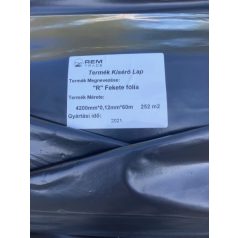 TAKARÓFÓLIA ½R½  4200X0,12 FEKETE/60M