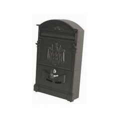 POSTALÁDA ÖNTÖTT CÍMERES FEKETE