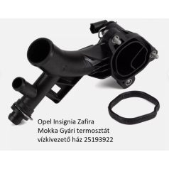   Opel Insignia Zafira Mokka Gyári termosztát vízkivezető ház 25193922