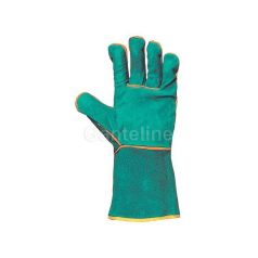   HEGESZTÕKESZTYÛ 2630 SZIKRAÁLLÓ,HÕSZIG. PAMUTBÉLÉS  ZÖLD 15 CM MANDZSETTA