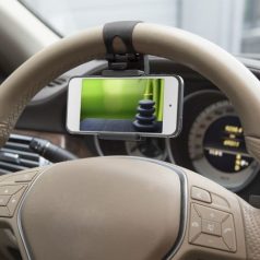 TELEFONTARTÓ KORMÁNYRA FEKETE  55018B                