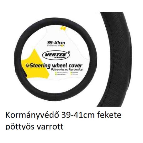 kormanyvedo 39-41cm fekete pottyos varrott