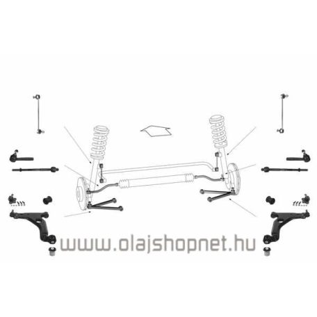 Opel Astra H Első lengőkar első szilent Starline