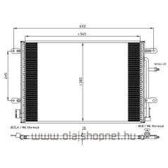 Audi A4 Légkondihűtő (minden motorhoz) NRF 2004-