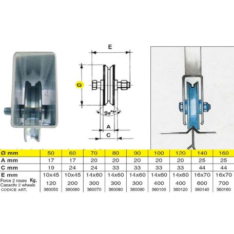 TOLÓKAPUV.IBFM KERÉK 20 ½V½ 80