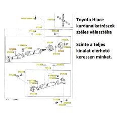   Toyota Gyári hajtótengely szerelvényeleme (propeller tengely karima) 3730435041-toyota