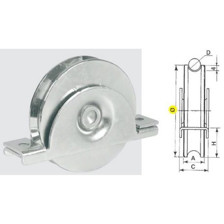TOLÓKAPUV.IBFM KERÉK TALP 16 ½U½80