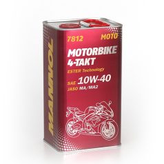   MANNOL 4-TAKT MOTORBIKE/METAL 4L 7812 fémdobozos MOTOROLAJ 10W40 4L