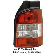    Vw T5 Multivan jobb hátsó lámpa, foglalat nélkül (fehér-piros) 1 ajtós 7H0945096H