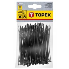 KÁBELKÖTEGELŐ TOPEX 44E970 2,5X100 MM/100 DB FEKETE