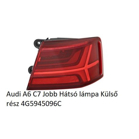 Audi A6 C7 Jobb Hátsó lámpa Külső rész 4G5945096C VALEO