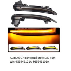   Audi A6 C7 Irányjelző szett LED Füst szín 4G5949101A 4G5949102A