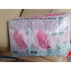   LATEX GUMIKESZTYŰ BOLYHOS  9-ES 5019  L Méret  ( mér csak 110 db)