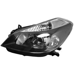   Renault Clio bal fényszóró H7-H7-H1 irányjelzővel, automata állítású (fekete kerettel) 2005- RENAULT 7701061075