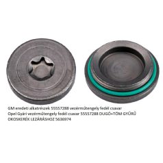  Opel Gyári vezérműtengely fedél csavar 55557288 DUGÓ+TÖM GYŰRŰ OKOSKERÉK LEZÁRÁSHOZ
