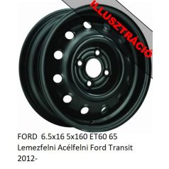   FORD  6.5x16 5x160 ET60 65 Lemezfelni Acélfelni Ford Transit 2012-