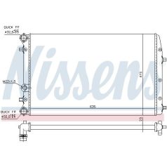   Skoda Fabia Vízhűtő 1,4i -1,9 tdi Klímás kivitelhez 6Q0 121 253 L