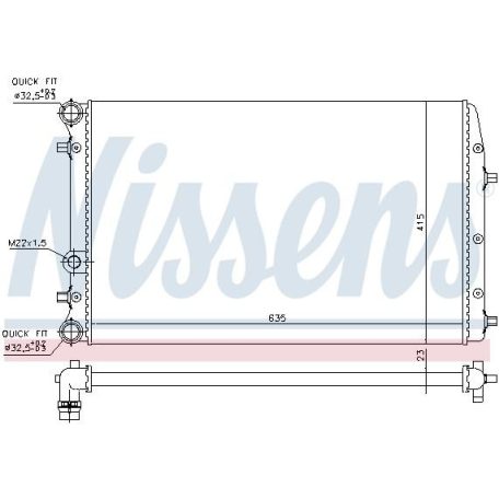 Skoda Fabia Vízhűtő 1,4i -1,9 tdi Klímás kivitelhez 6Q0 121 253 L