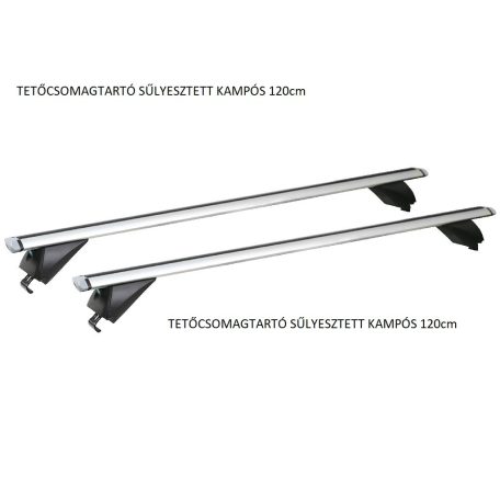TETŐCSOMAGTARTÓ SŰLYESZTETT KAMPÓS 120cm