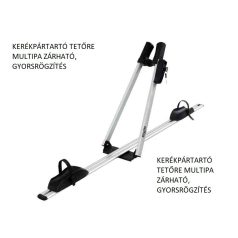 KERÉKPÁRTARTÓ TETŐRE MULTIPA ZÁRHATÓ, GYORSRÖGZÍTÉS