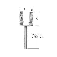 VORMANN OSZLOPTALP 71300 141X60X125 BET.