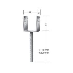 VORMANN OSZLOPTALP 71317 101X60X100 BET.