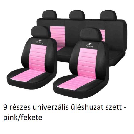 9 reszes univerzalis fekete pink uleshuzat