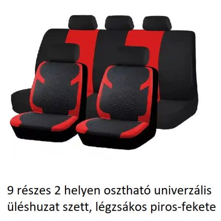 9 reszes 2 helyen oszthato univerzalis huzat pink fekete