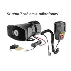 Sziréna 7 szólamú, mikrofonos